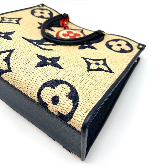 Louis Vuitton By The Pool Woven Raffia OnTheGo MM - Picture 7 of 9